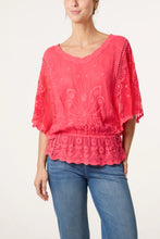 Load image into Gallery viewer, Coral Butterfly Top
