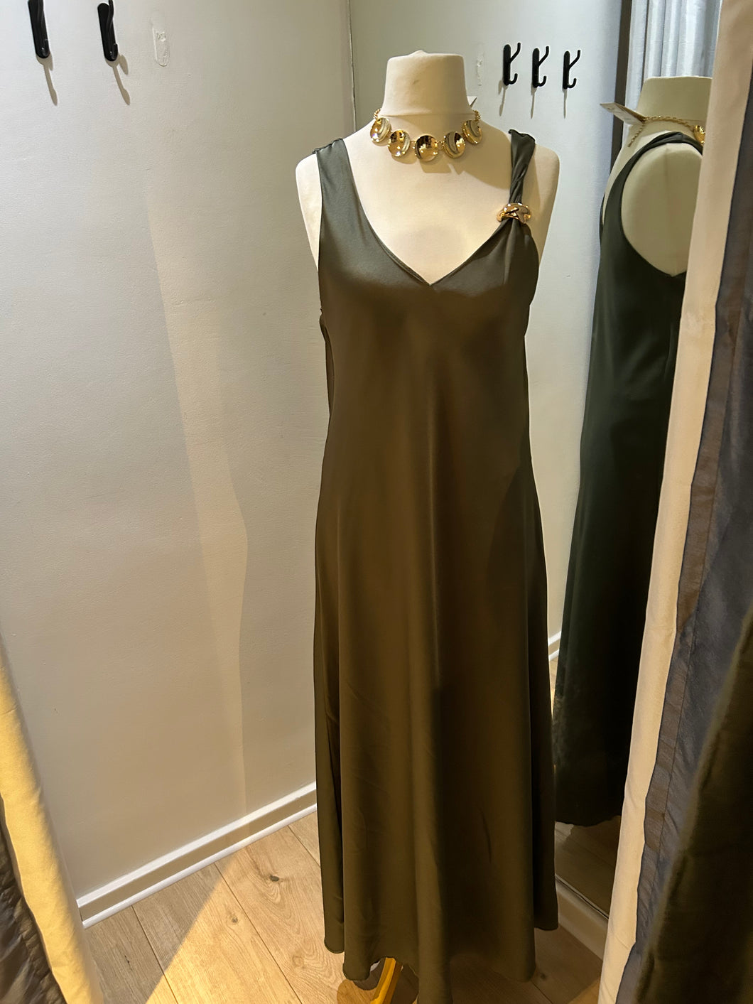 Green Buckle Dress