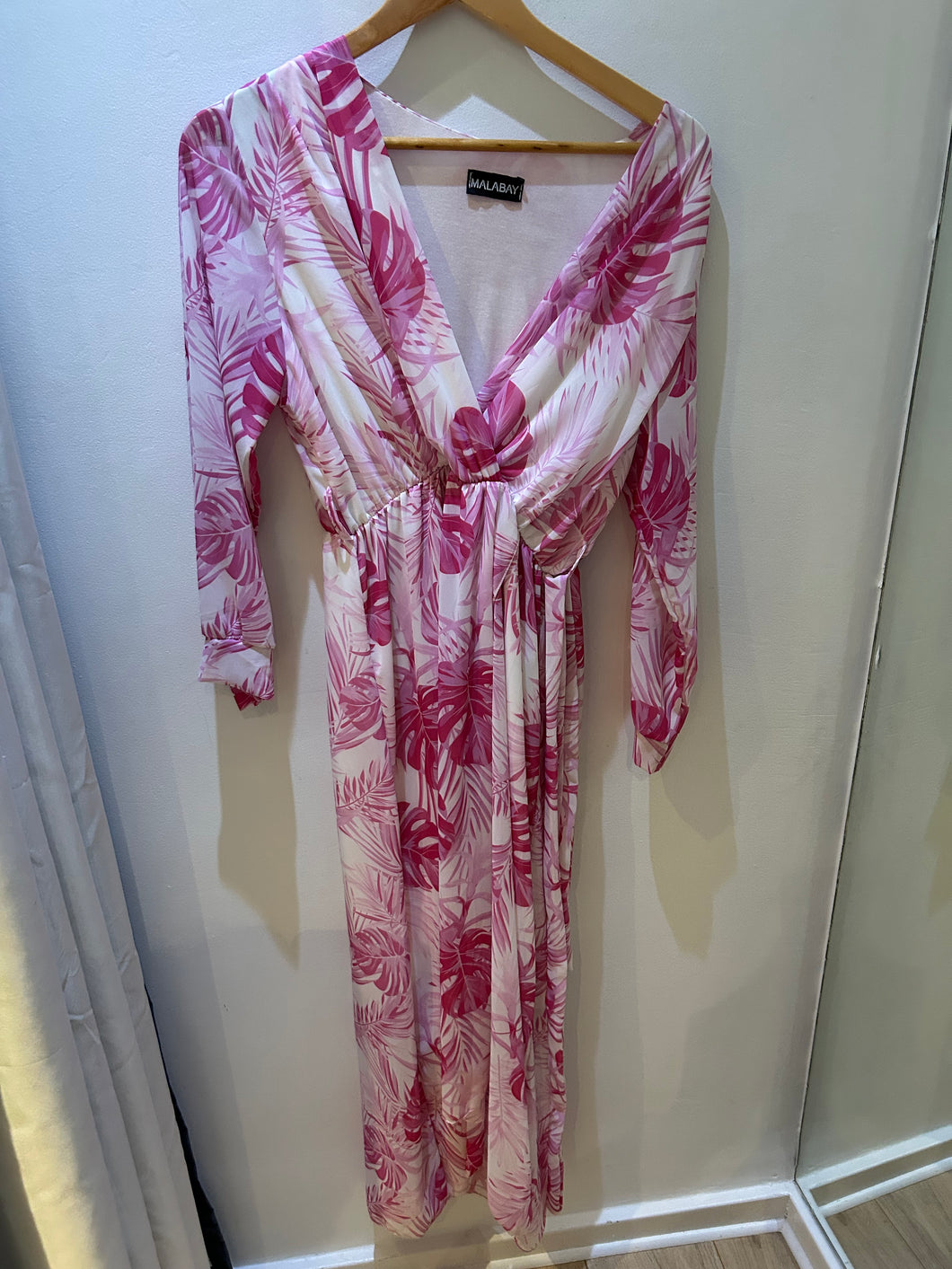 Pink & White Floral dress