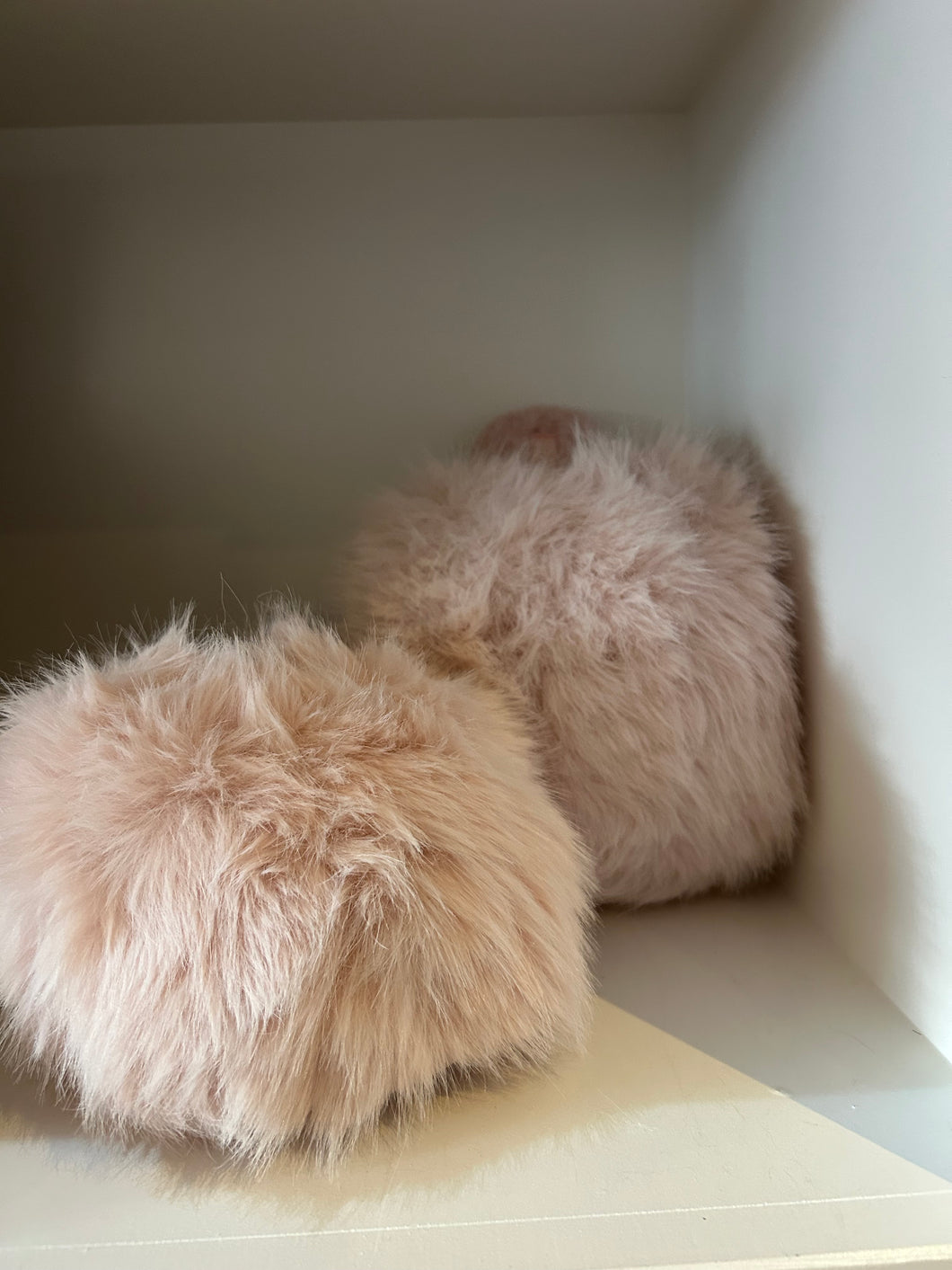 Candy Pink Faux Fur Slippers