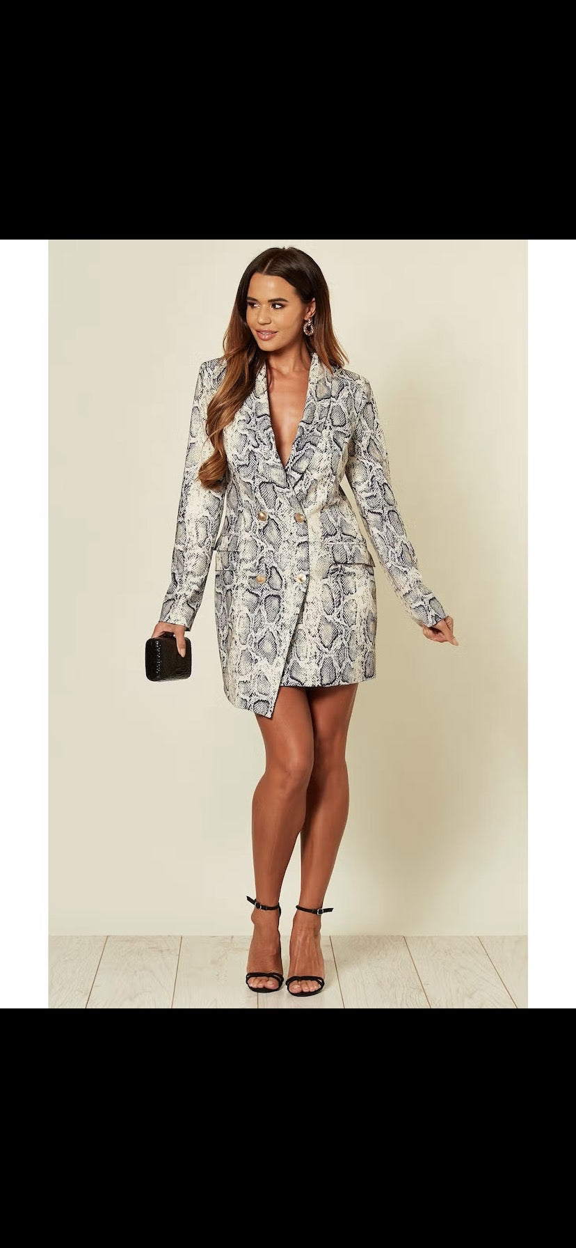 Snake print jacket