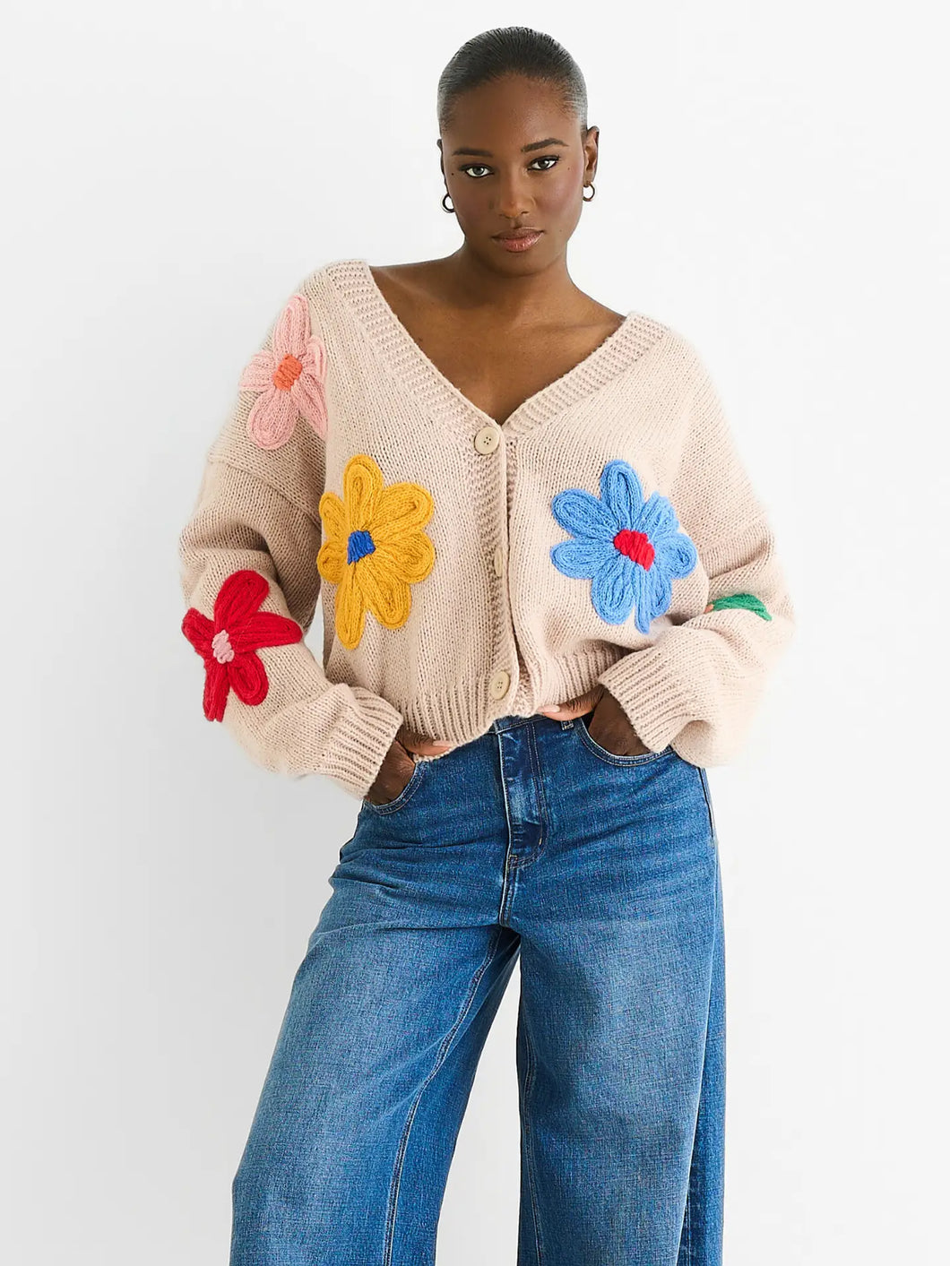 Floral Detail Cardi