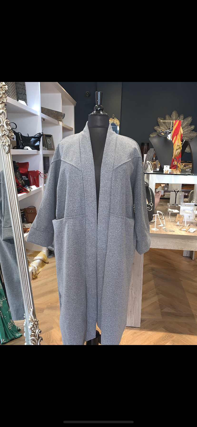 Grey Blanket Coat