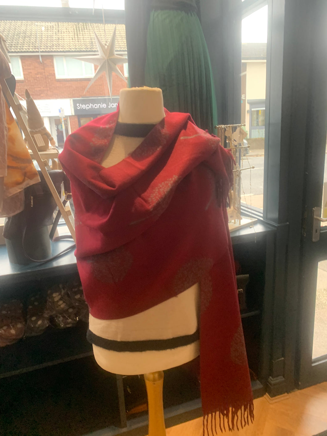 Burgundy Reversible Scarf