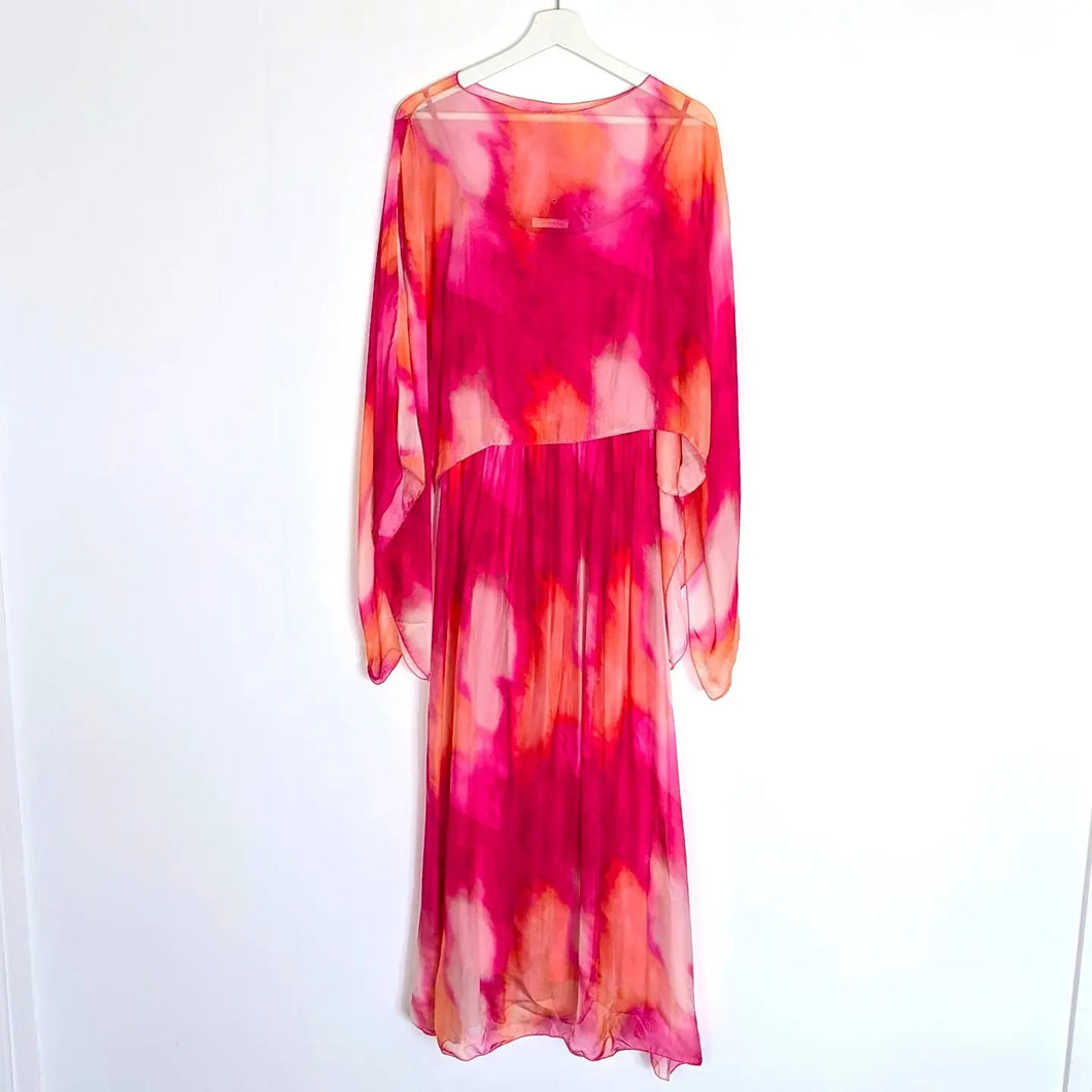 Pink Silk Blend 2 piece dress