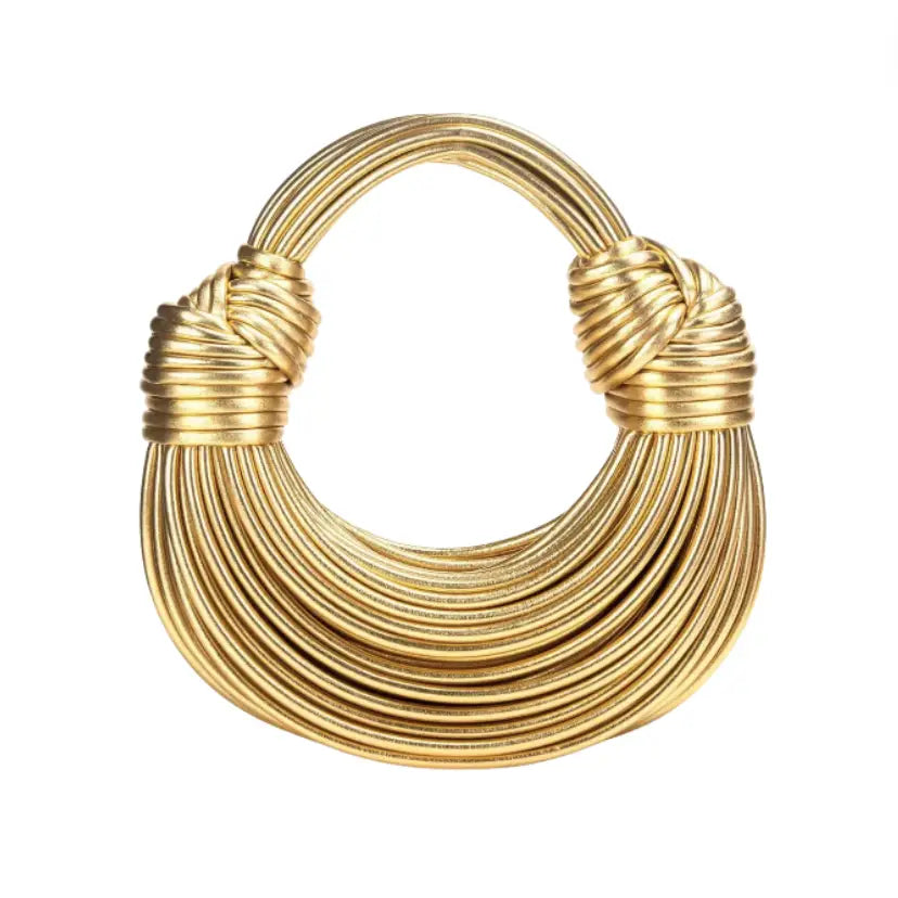 Gold Knotted Bag