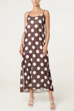 Load image into Gallery viewer, Brown Polka Dot Dress
